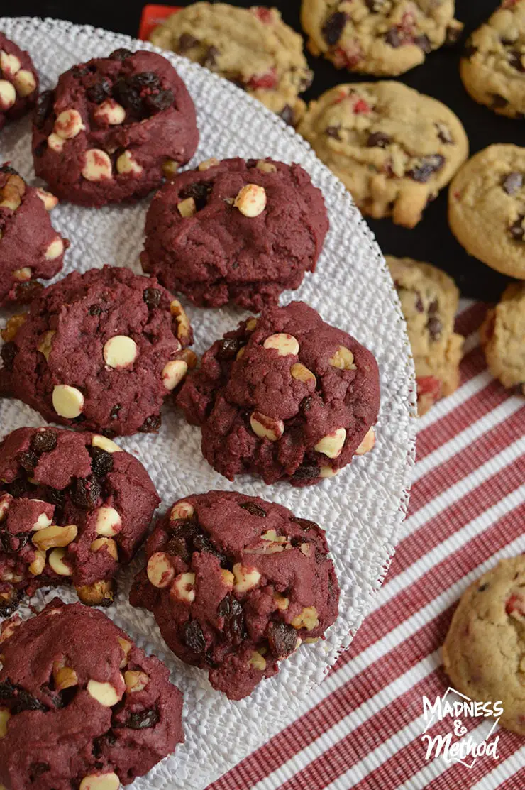 red velvet scoop cookies