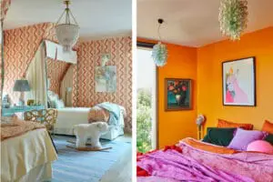 orange bedrooms