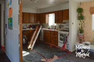 kitchen wall removed