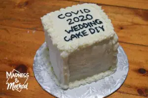 covid wedding cake