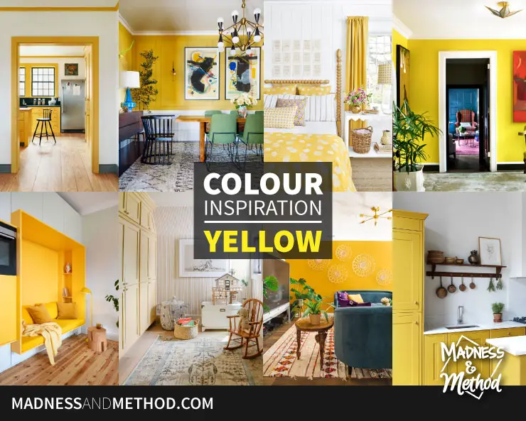 colour inspiration yellow rooms