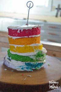 rainbow layer cake