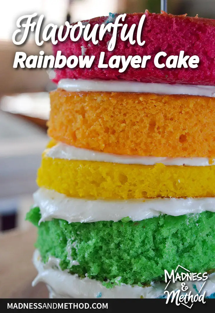 flavourful rainbow cake