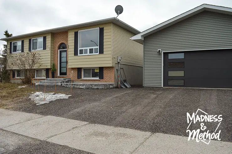 raised ranch with detached garage