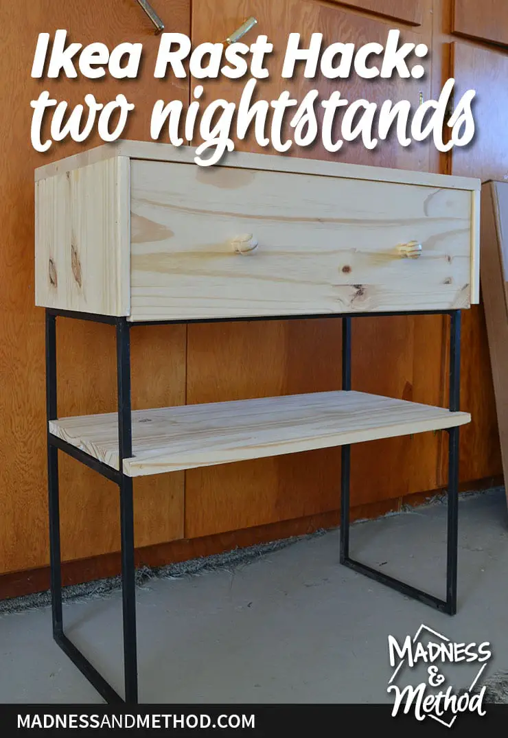 ikea rast hack two nightstands