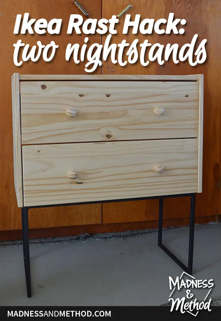 ikea rast hack one dresser two nigthstands