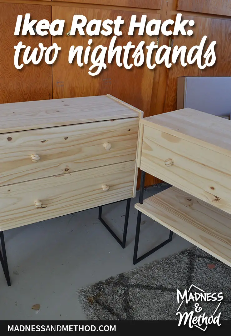 ikea rast hack two nighstands