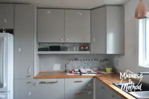 kitchen cabinets under renovation