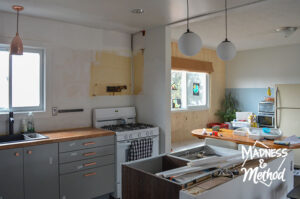 dining room under renovation