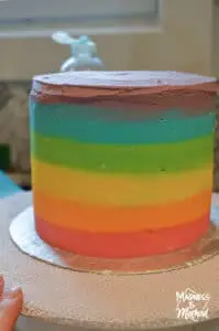 rainbow ombre cake icing