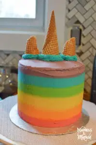 rainbow unicorn cake without hair