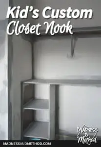 kids closet nook