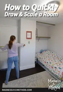 quickly draw and scale a room