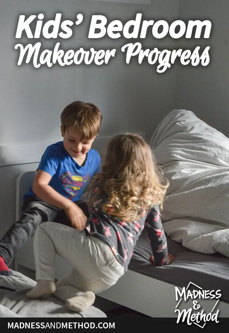 kids bedroom makeover progress