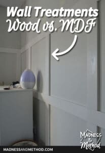 wall treatments wood vs mdf