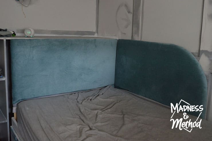 wraparound headboard diy