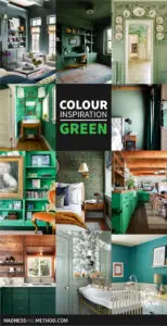 colour inspiration green text overlay green interiors