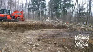 digging for foundation