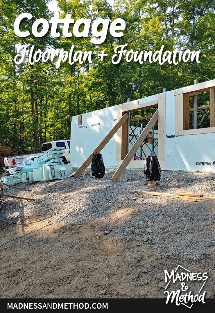 DIY cottage floorplan and foundation