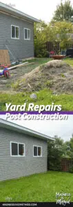yard repairs before and after