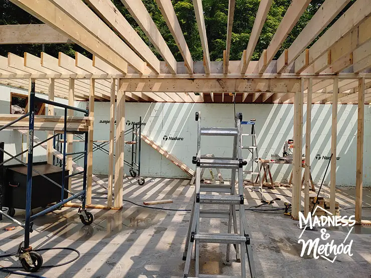 cottage icf basement framing