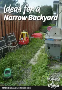 ideas for narrow backyard