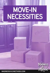 move in necessities