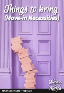 things to do bring when you move in