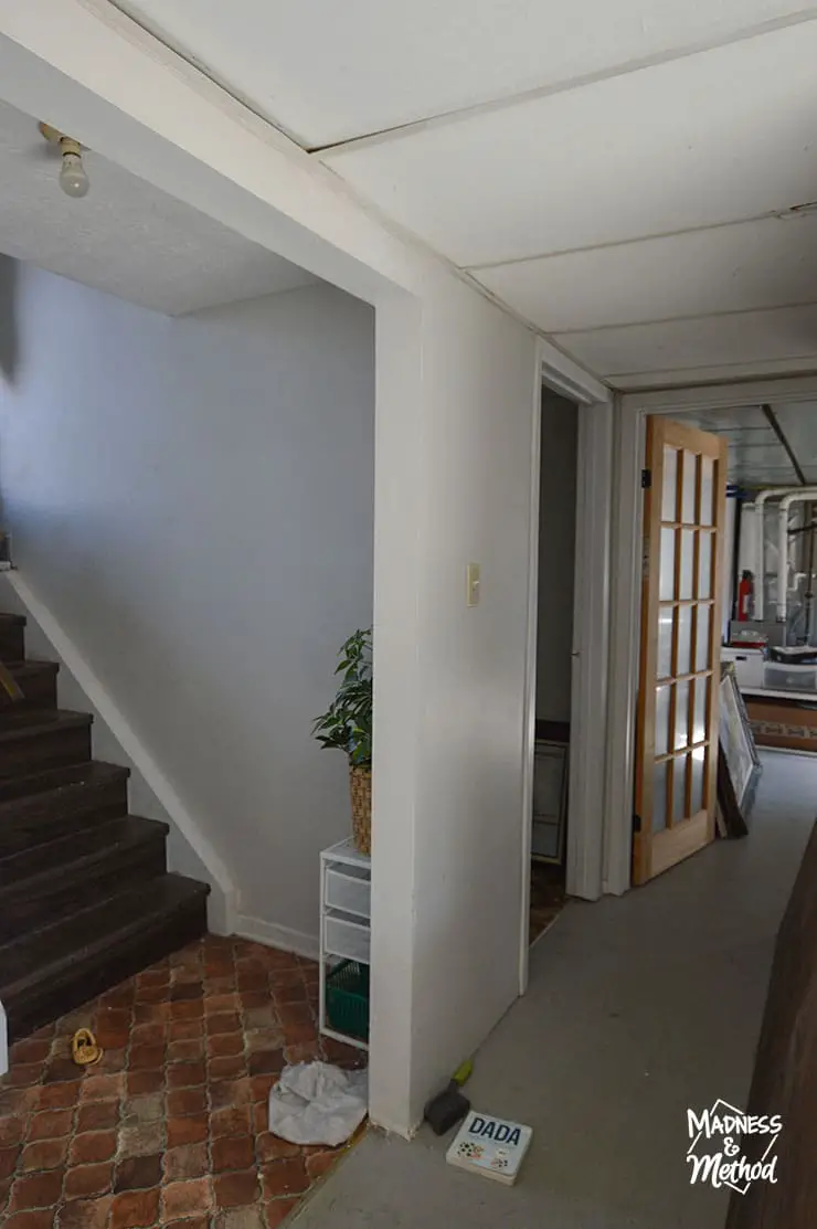 basement staircase hallway