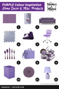 colour inspiration purple products