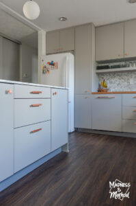 gray island copper handles