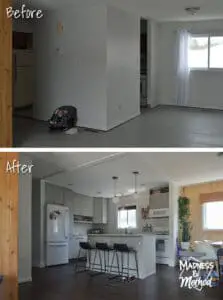 raised ranch kitchen before after