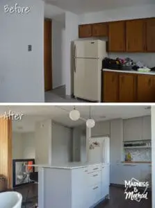 kitchen before after