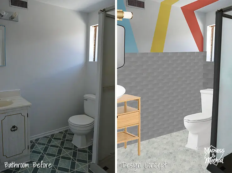 basement bathroom design concept