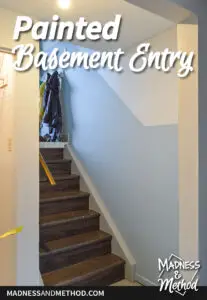 basement entry painted