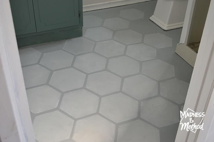 painted hex pattern