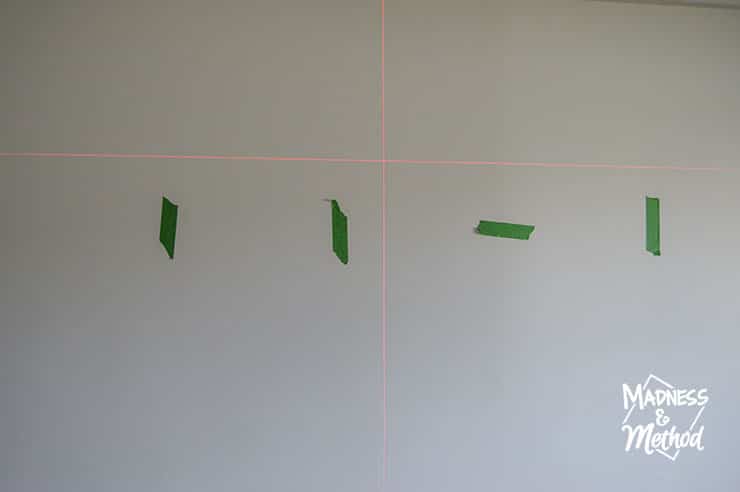 marking studs and laser level