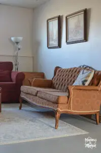 antique tufted sofa