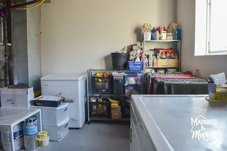 organized laundry room