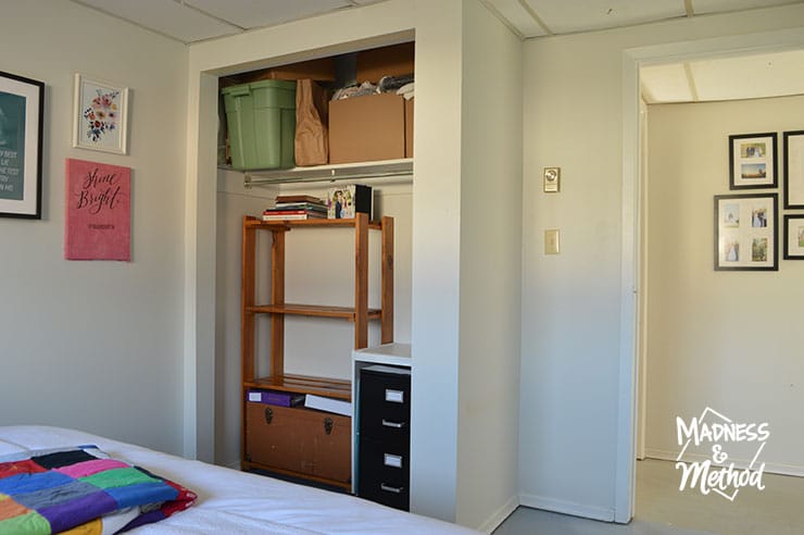 guest bedroom closet