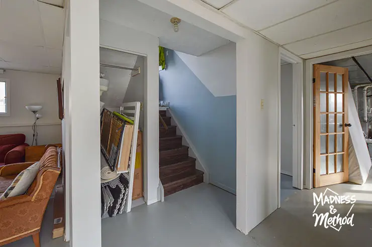 basement closet storage