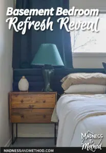 basement guest bedroom refresh