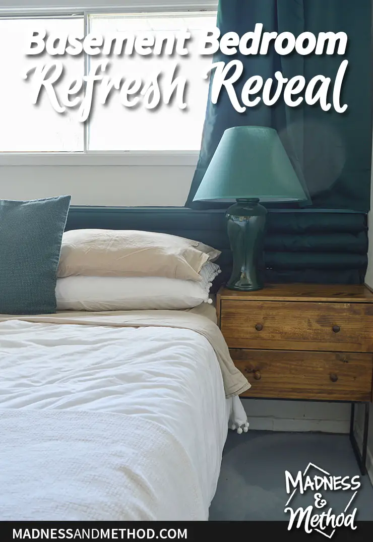 basement guest bedroom reveal