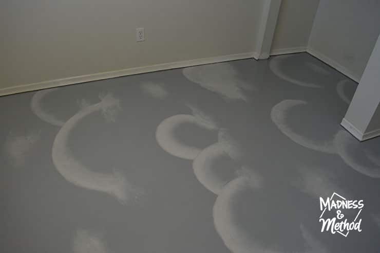 cloud painted concrete