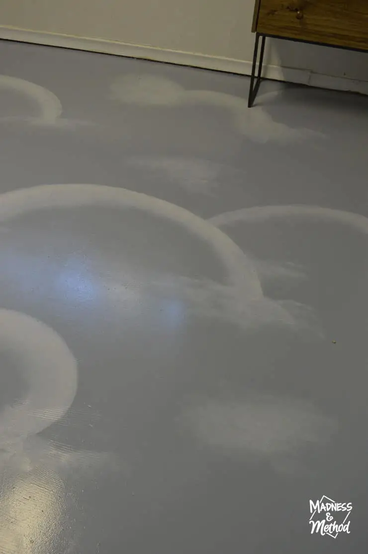 cloud painted floor