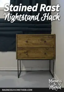 stained rast nightstand hack
