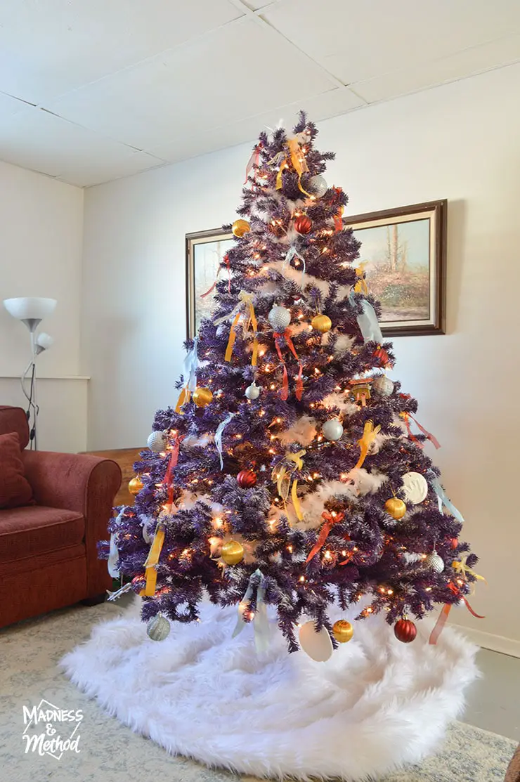 Purple Hues and Me: Easy to Make DIY Ribbon Wrapped Ornament