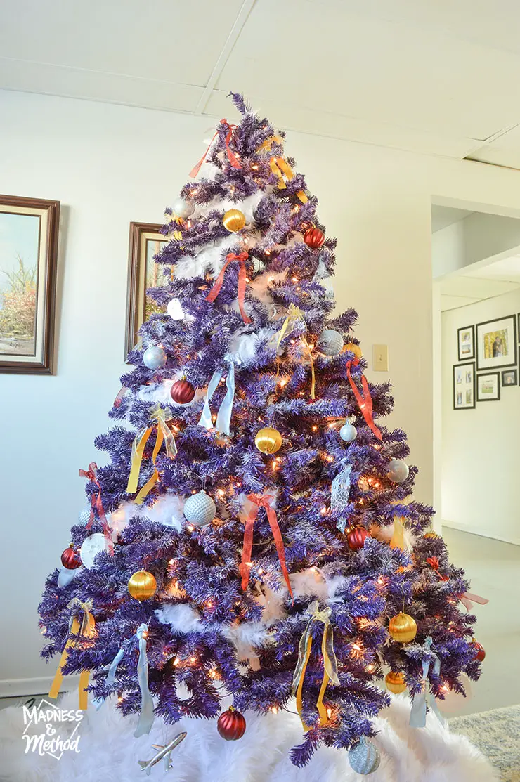 purple christmas tree