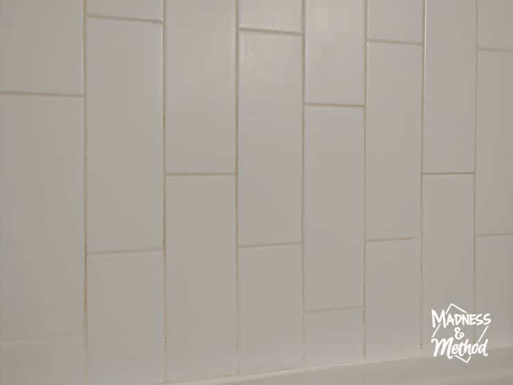 long matte white subway tiles