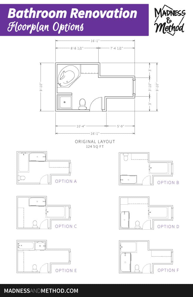 awkward large primary bathroom floorplans